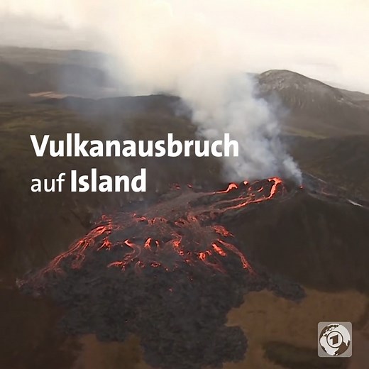 6000 Jahre war er nicht mehr aktiv. Am Freitagabend ist der Vulkan Fagradalsfjall auf Island ausgebrochen. | tagesschau