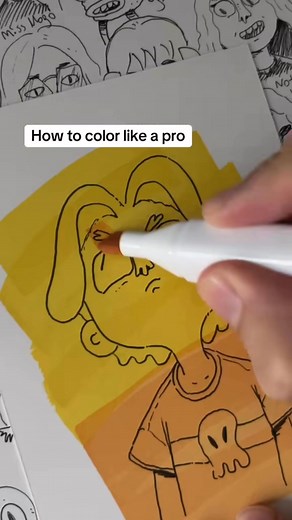 679K views · 15K reactions | Kinda like a pro #coloring #drawing | Airoria | Facebook