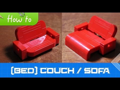 How to make a LEGO (bed)couch / sofa (MOC, Basic)