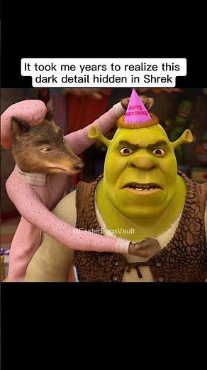 Shrek Hides a Disturbing Secret 😨🔥 #shorts #shrek #theory #dreamworks #disney #pixar #eastereggs