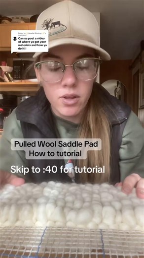 Updated Pulled Wool Saddle Pad Tutorial
