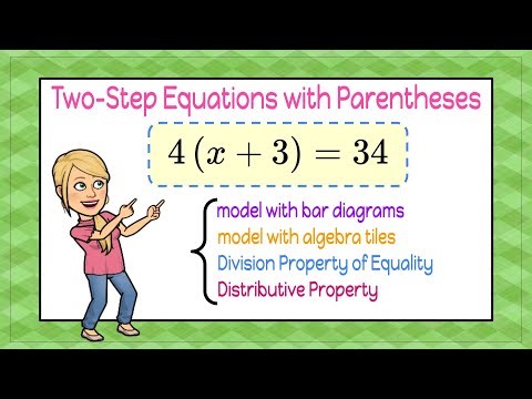 Solving Two Step Equations with Parentheses FOUR Ways! | 7.EE.B.4.a 💚
