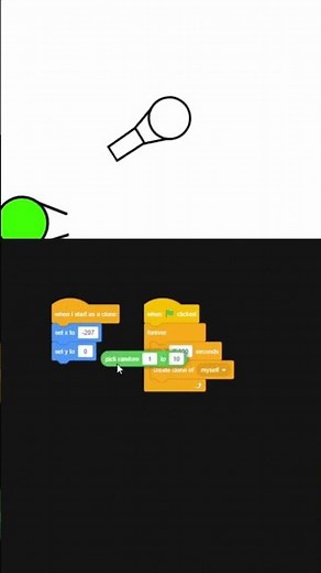 Coding a shooter zombie game on scratch! ✨💖 #scratch #shorts #fyp #codingshorts #makinggames