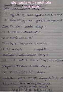 #elementswithmultiplevalencies #class10 #chemistry