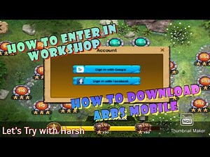 How To Enter In Workshop & How to Download ARBS MOBILE | Full Details Video | animal revolt battle |