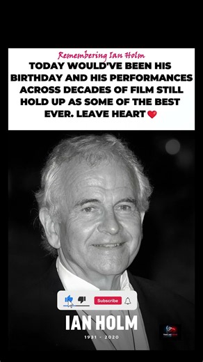 Remembering Sir Ian Holm—his legendary roles will live on forever! ❤️ #shorts #foryou #fyp