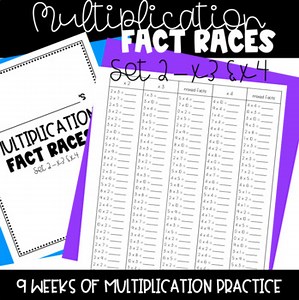 Multiplication Fact Races - Set 2