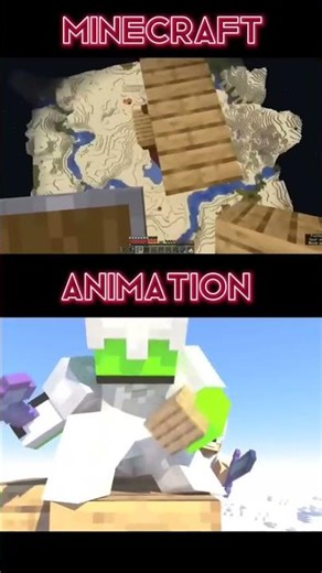 Iconic dream's clutch 💯 animation vs gameplay #shorts #minecraft