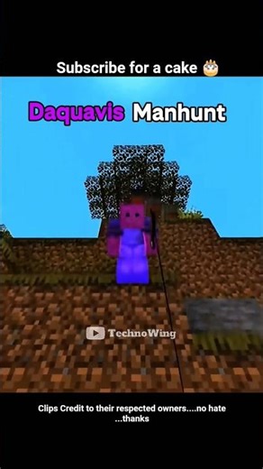 Dream vs Daquavis Manhunt 🔥☠️ #shorts #minecraft #fyp