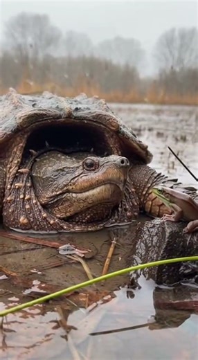 The Snapping Turtle's Regretful Empty Bite
