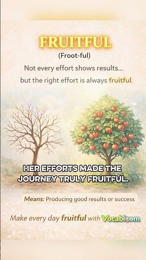 Fruitful Meaning in English | Learn Advanced Vocabulary Daily