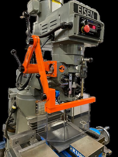 Head Mount Milling Machine Guard - Available in Standard or Interlocked Versions