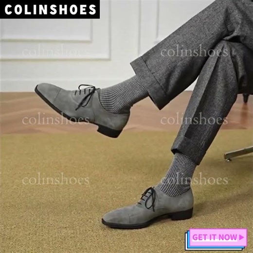 Quiet Luxury in Grey Suede ✨ Men’s Formal Shoes | COLINSHOES