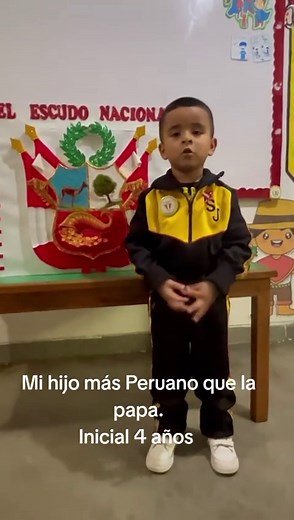 Exposición del Escudo Nacional del Perú por Niños