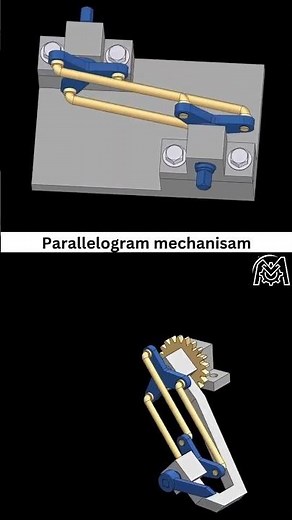 How a Parallelogram Mechanism Actually Works! ⚙️ (3D vs. Real) #shorts