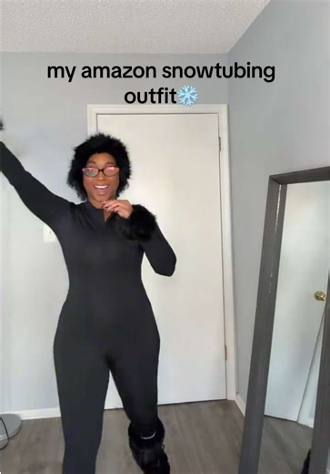 Stylish Winter Outfit for Snow Tubing