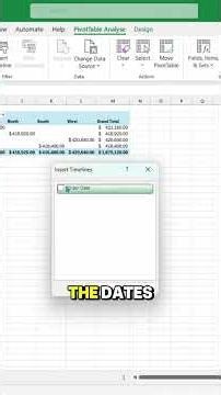 How to create a timeline slicer in Excel. #productivityhacks #excel #exceltips #spreadsheet