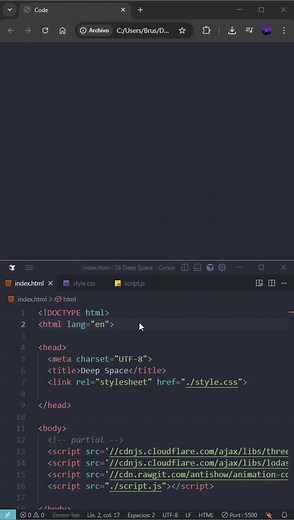 Deep Space #programación #htmlcss #javascript #love #code #animation #animation3d #particles | Brus R. Espinal | Facebook