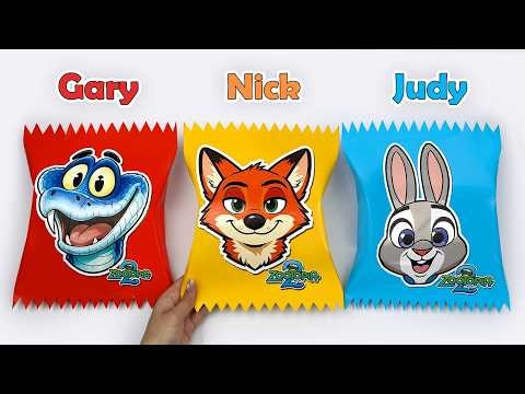 Satisfying Paper DIY🌟ZOOTOPIA 2 Secret Cute Candy Blind Bags! 😱 | Surprise Unboxing | ASMR