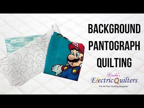 HOW TO: Background Quilting with a Pantograph Pattern