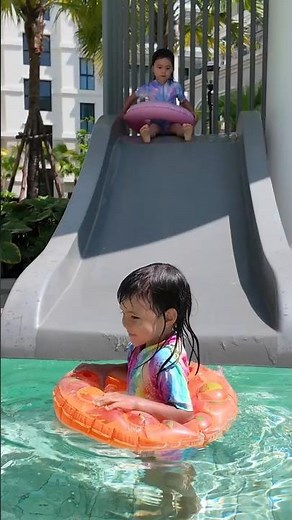 Pool Safety Rules For Kids: Never Stand Near the Water Slide! 🚫
