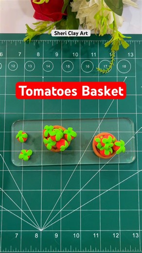 Tomatoes basket #diy #viral #art #love #handmade #artist #life #tomatoes #basket #shorts