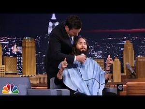 Jimmy Fallon Trims Jared Leto's Beard and They Ponder Life's Greatest Mysteries—Watch Now!