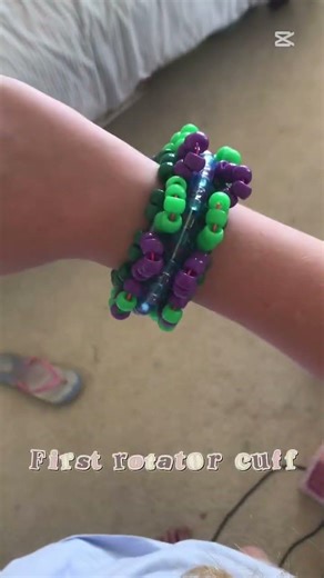 I’m taking the next step into Kandihood! #kandi #rotatorcuff #learningnewthings #antizoo #iloveit