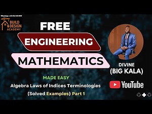 Algebra Laws of Indices Terminologies (Made Easy) Part 1