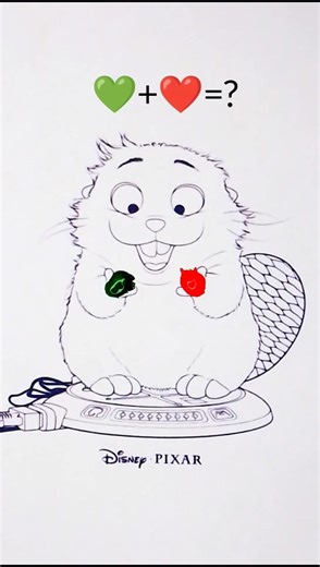 Green + red… what will you get? 🤔 🎨🦫#hoppers #coloring #paintmixing #artshorts #shorts