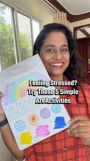 Feeling Stressed? Try These 5 Art Activities for Stress Relief #Shorts #StressRelief