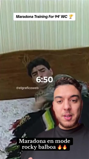 Maradona en modo Rocky Balboa: Entrenamiento épico