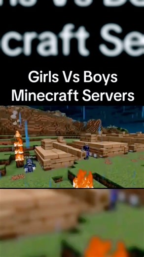 Girls vs Boys Minecraft severs