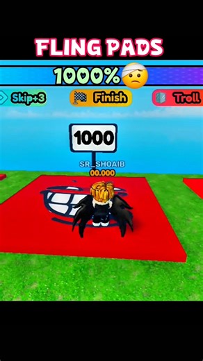 Fling pads trend 😅 #roblox #shorts #robloxedit