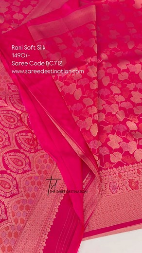 The Saree Destination By Kalaniketan on Instagram: "♥️♥️Gorgoeus Rani pink soft silk saree in all self combination♥️♥️ Shop exclusively at www.sareedestination.com Use code DC712 😍😍Price-1490/-Only😍😍 [Pink soft silk saree,Kanjeevaram saree,soft silk saree online shopping,budget sarees,new sarees,shopping,Chennai saree,bangalore saree,Kolkata saree,Mumbai saree,Hyderabad sarees,designer saree,bridal saree,saree Malaysia,Dubai sarees,Tollywood sarees,Bollywood sarees]"