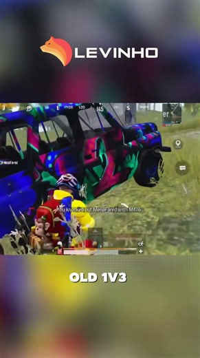OLD 1V4 #vasalevinho #levinho #pubg mobile #gaming #pubghighlights🔥
