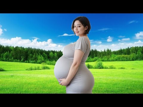 A woman walks and admires the beautiful scenery