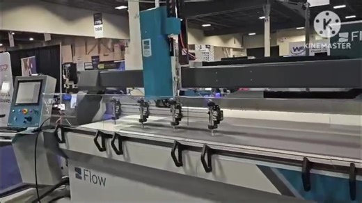 Foam Expo is open! We're live cutting on our Mach 200s equipped with a quad head configuration. Stop by booth 1320 to see it cutting, chat with an expert, and more. #FlowCorp #Waterjet #FoamExpo #WaterjetCutting | Flow Waterjet