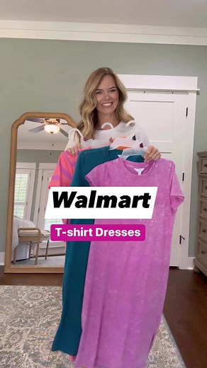 10K views · 101 reactions | Walmart t-shirt dresses I LOVE!!! see the comments for links! #walmart #walmartfinds #WalmartFashion | Amy Darley | Facebook