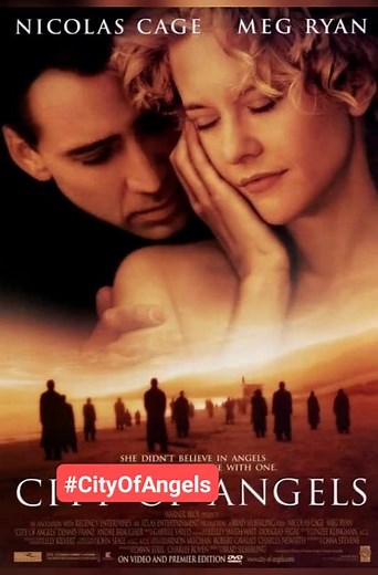 City Of Angels (Un Ángel Enamorado) 1998 película de 1998, dirigida por Brad Silberling y protagonizada por Nicolas Cage y Meg Ryan. Ambientada en Los Ángeles, California, City of Angels cuenta la historia de un ángel que se enamora de una mujer mortal y desea volverse humano para poder estar con ella.