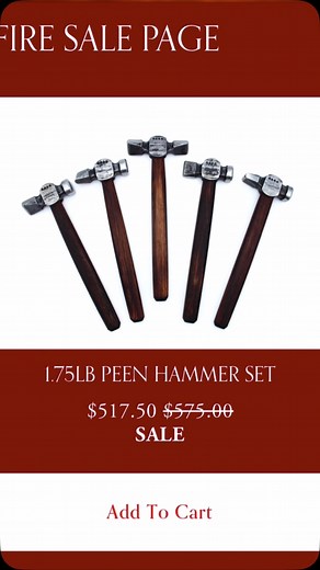 Our Black Friday - Cyber Monday Sale is LIVE on the website! Remember to go to the FIRE SALE PAGE for the best deals! | Fiery Furnace Forge