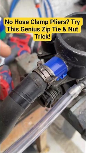 ​Stuck with a tight spring hose clamp and don't have the right pliers?