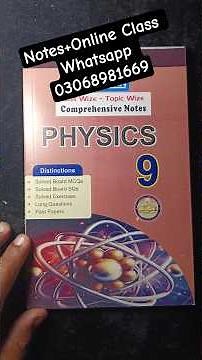 Physics Class 9 New Book Syllabus Notes Punjab Fedral Kpk And Kashmir Board Solved Exercise Solved