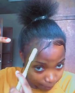 #hairstyle #hairtutorial #fypシHow to do the edges/ baby hair | XCsunnyHair