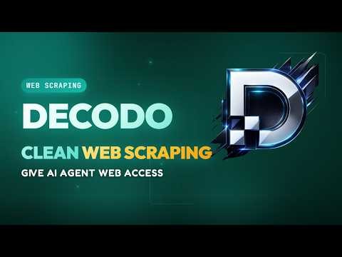 Decodo Web Scraping: Give Any AI Agent Real-Time Web Access