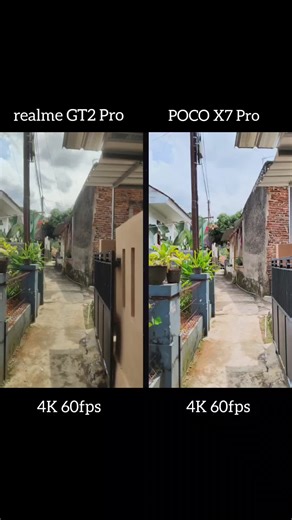 main camera test 4K 60fps realme GT2 Pro & Poco X7 Pro #realmegt2pro #pocox7pro #4k60fps #fyp