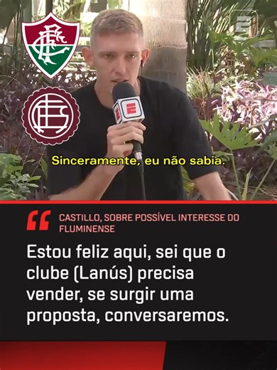 FLUMINENSE DE OLHO! 🇭🇺 Autor do gol do Lanús contra o Flamengo, Rodrigo Castillo comentou sobre a possibilidade de olheiros do Fluminense terem ido lhe observar na Recopa e foi sincero sobre uma possível proposta! ASSISTA a Lanús x Flamengo, pela #RecopaNaESPN, AO VIVO na ESPN Brasil, no Plano Premium do #DisneyPlus! #Futebol #Fluminense #Castillo #Flamengo #TikTokEsportes