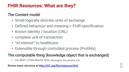 了解HL7 FHIR 资源（Resources）的架构