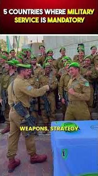 5 Countries That FORCE You to Join the Army #Army #Facts #Shorts