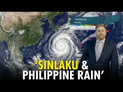 Typhoon Sinlaku Update and will rain return to the Philippines, westpacwx